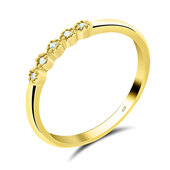 Gold Plated Silver Rings NSR-719-GP